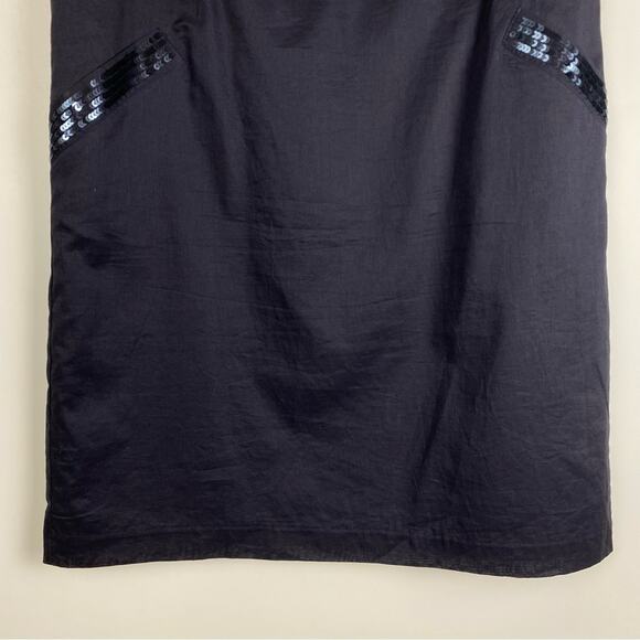 LOFT Shift Dress Sequin Navy Sequin Women’s Size 8 - Picture 5 of 12